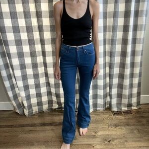 Wrangler Women's Dark Blue Flare Jeans